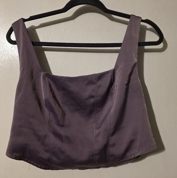 Wild Fable Purple Crop Top Size L - Picture 2 of 4